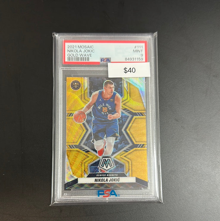 2021 Mosaic Nikola Jokic Gold Wave 