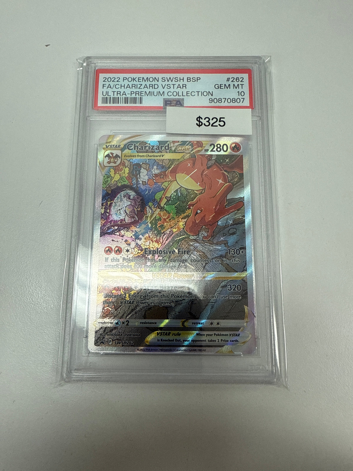 Pokemon Charizard Vstar BSP #swsh262 PSA 10