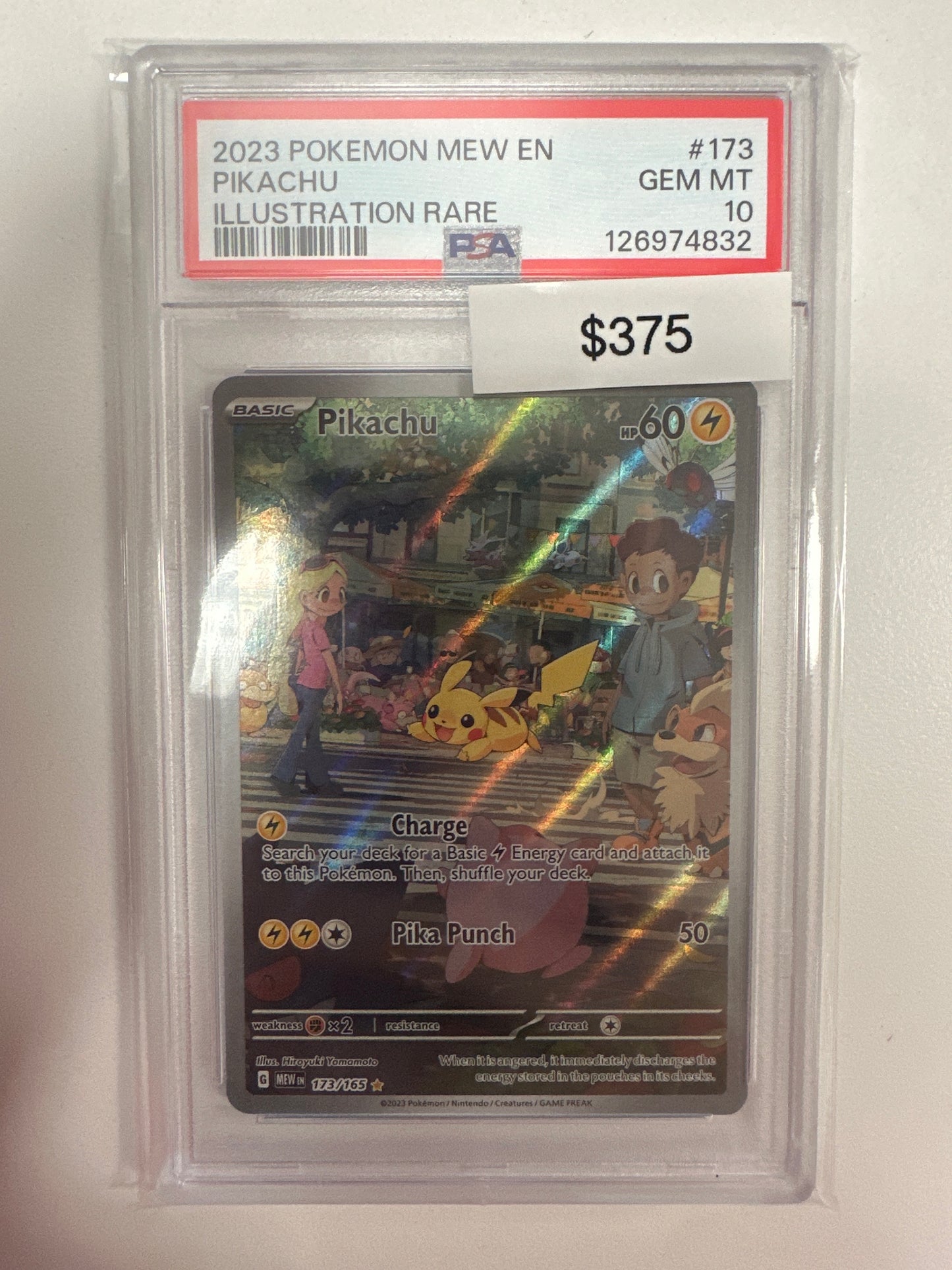 Pokemon Pikachu 173/165 PSA 10