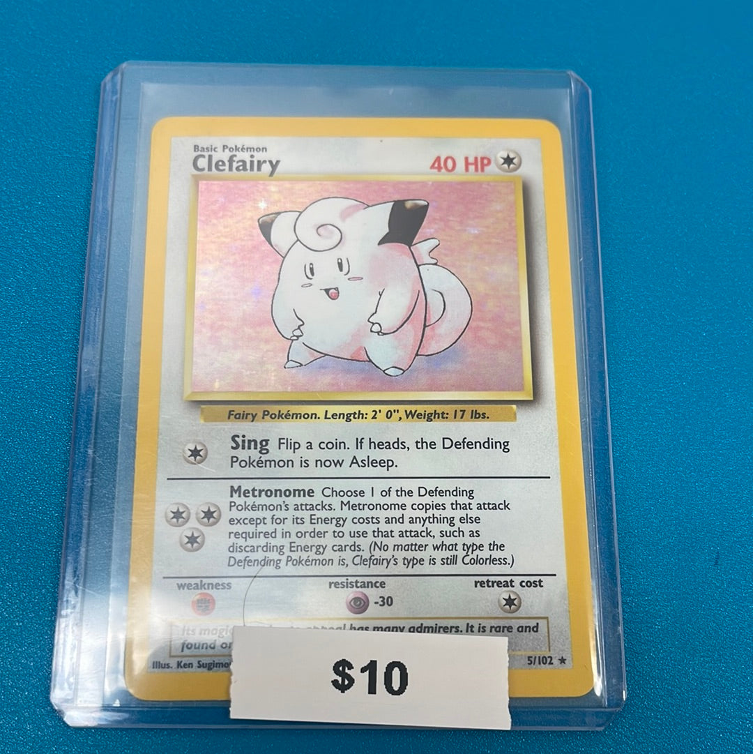 Pokémon Clefairy Base Set Holo 5/102