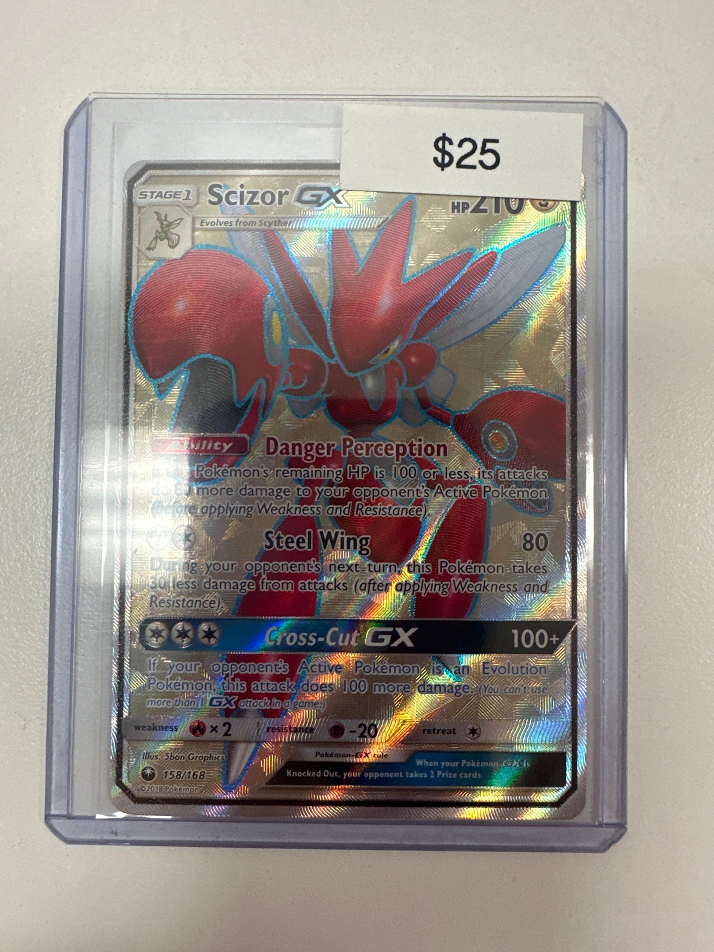 Pokemon Scizor Gx 158/168