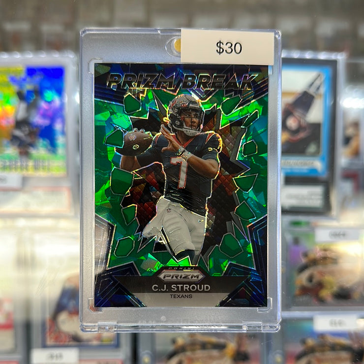 2023 Prizm CJ Stroud Prizm Break Green Ice 