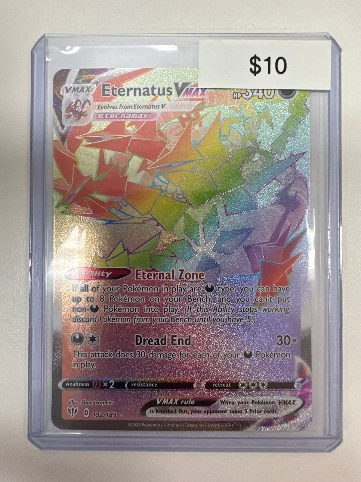 Pokemon Eternatus Vmax 192/189