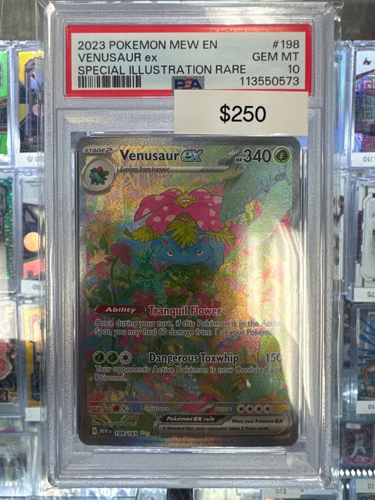 Pokemon 151 Venusaur EX SIR 198/165 PSA 10