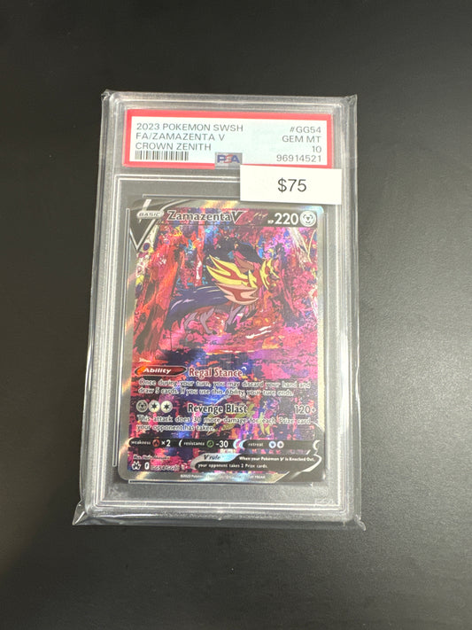 Pokémon Zamazenta V GG54 PSA 10