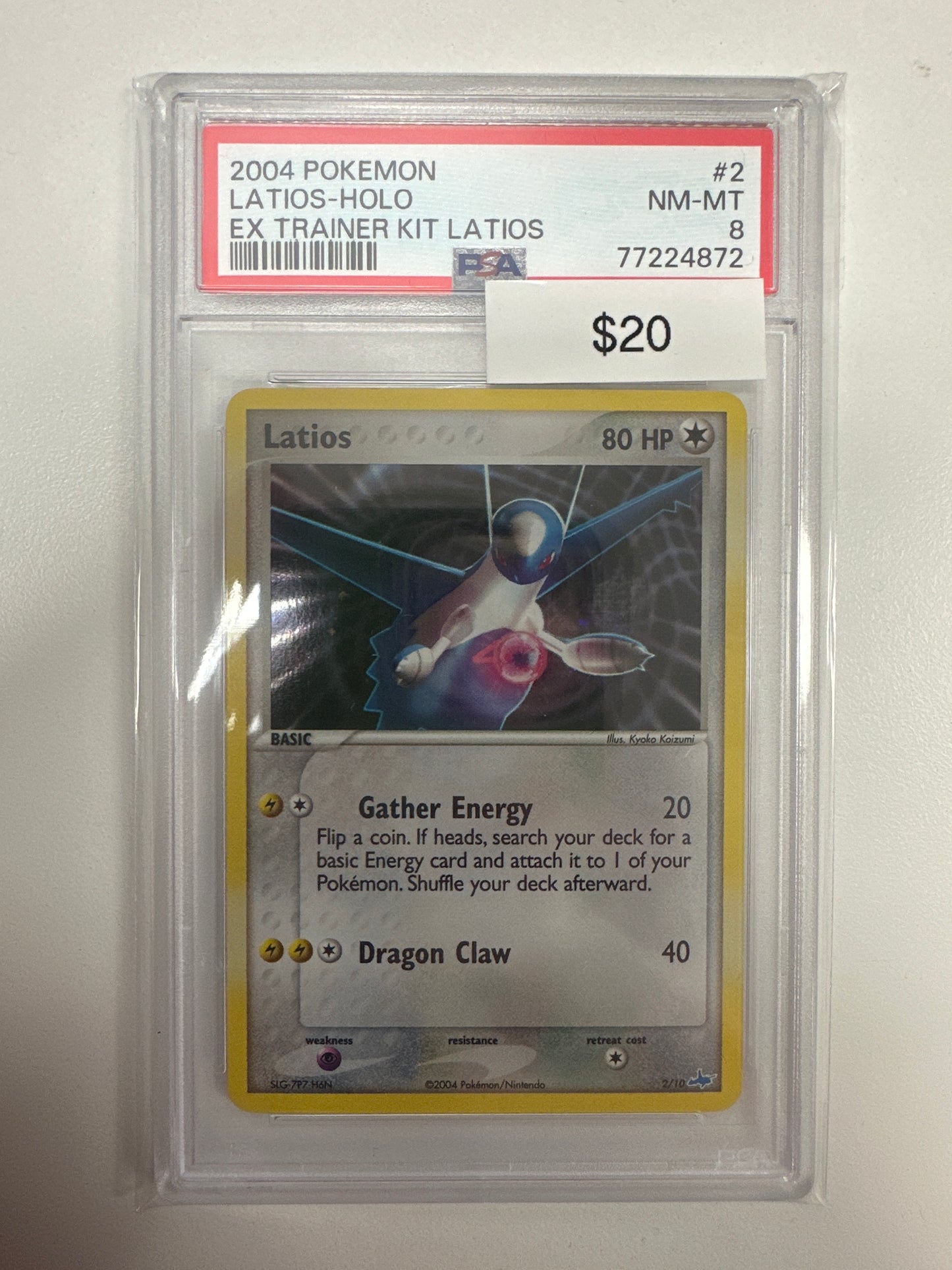 Pokemon Latios-Holo 2/10 PSA 8