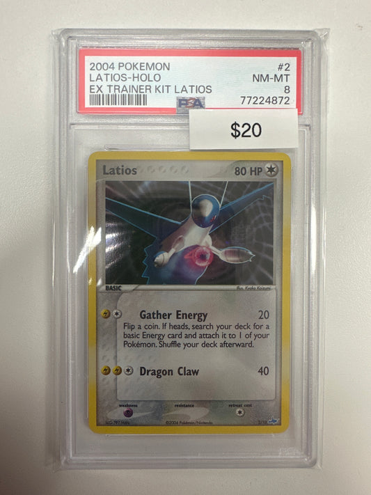 Pokemon Latios-Holo 2/10 PSA 8