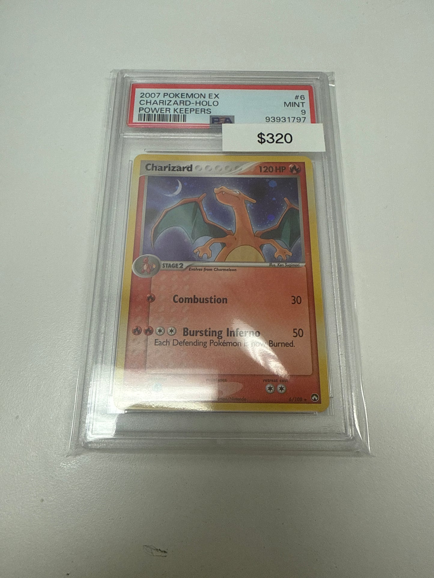 Power Keepers Charizard Holo #6/108 PSA 9