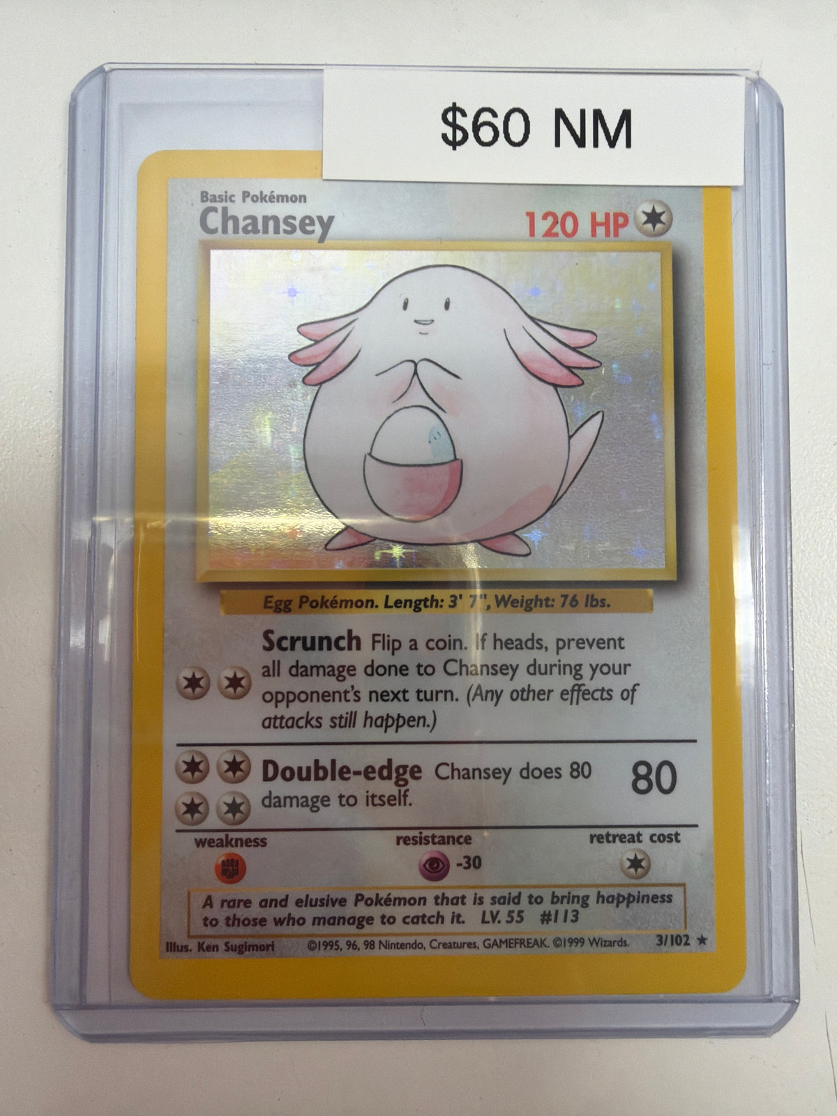 Pokemon Chansey 3/102