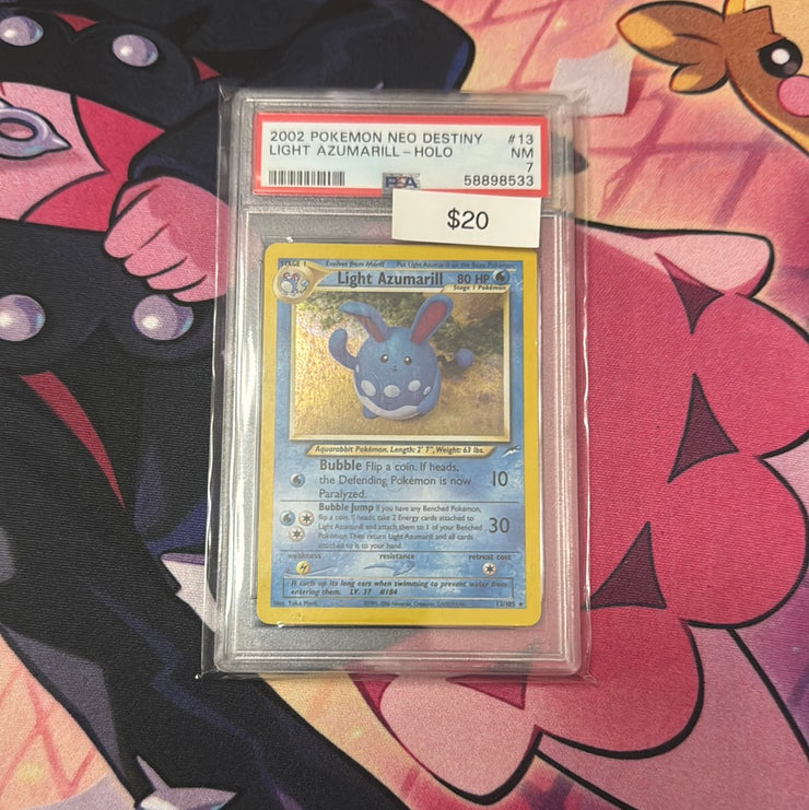 Pokémon Neo Destiny Light Azumeril Holo PSA 7