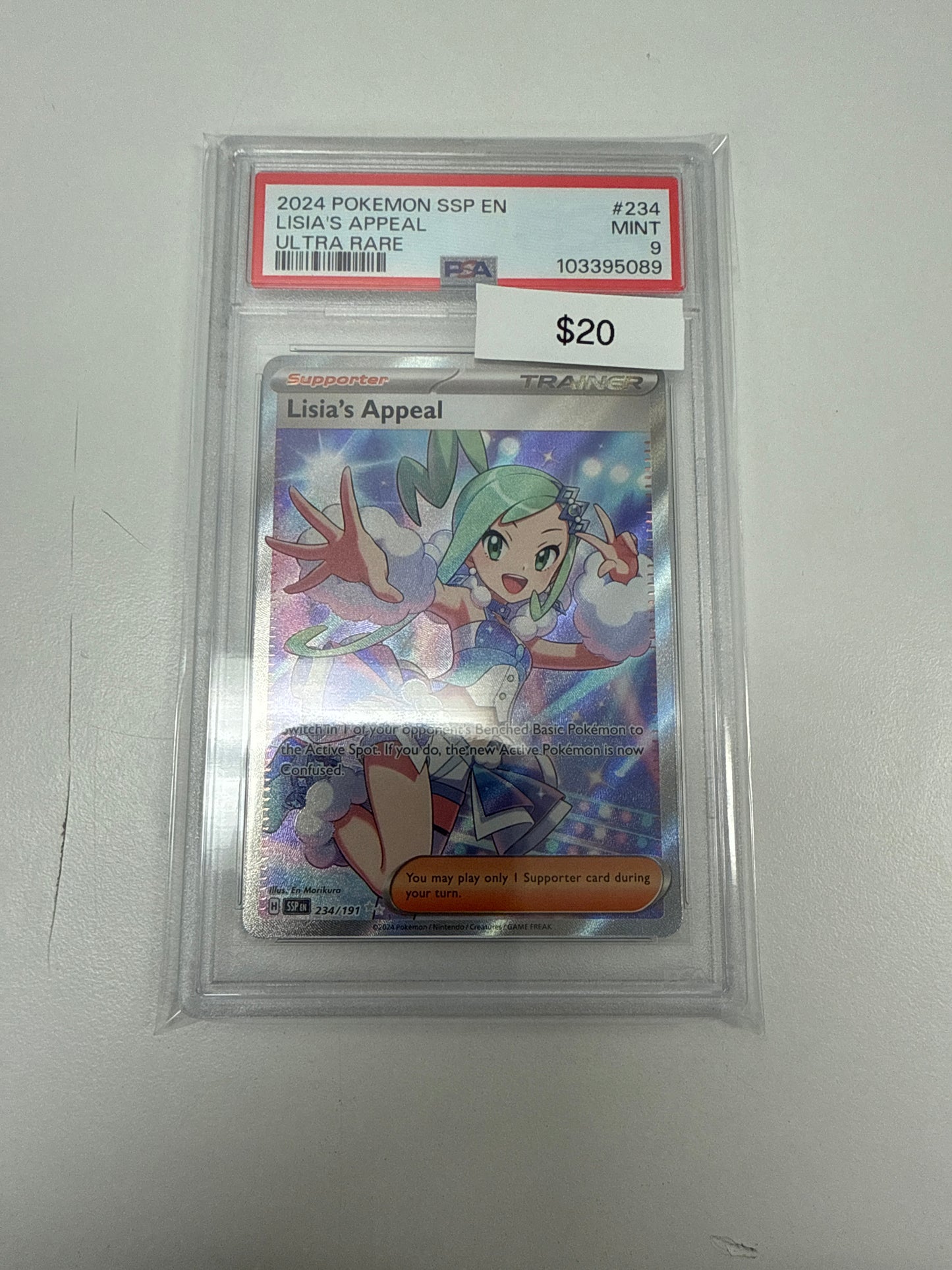 Surging Sparks Lisia’s Appeal #234/191 PSA 9