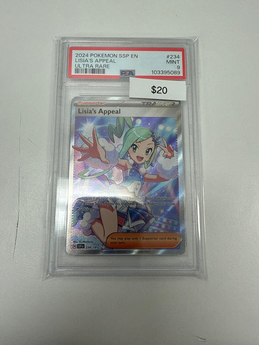 Surging Sparks Lisia’s Appeal #234/191 PSA 9