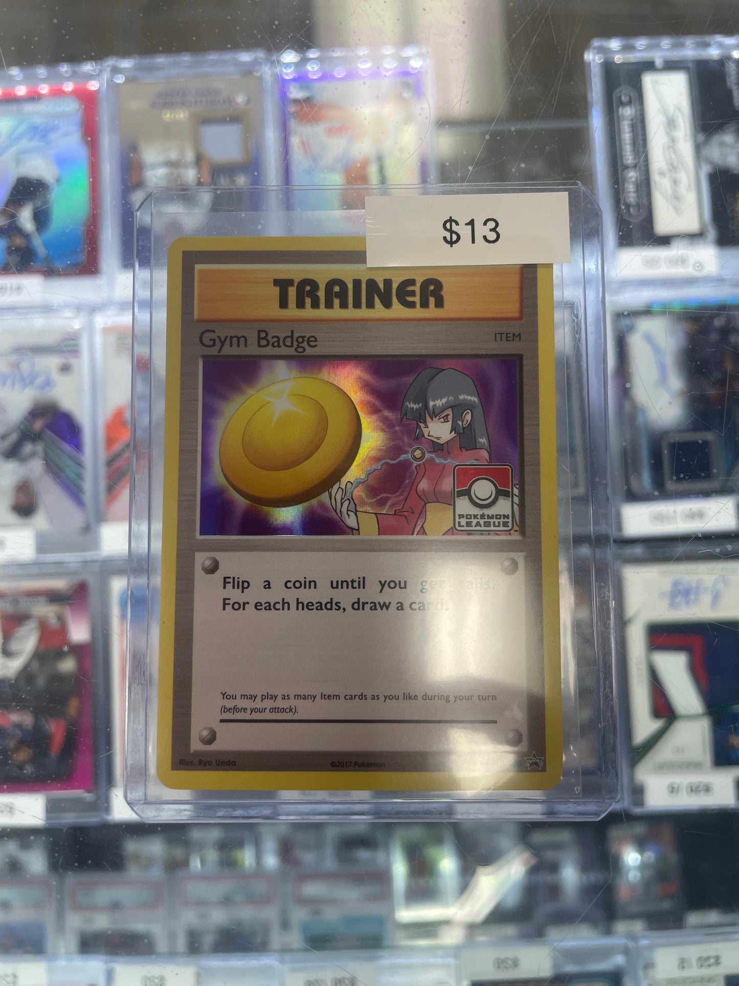 Pokemon Gym Badge Holo Trainer Pokemon League #xy208