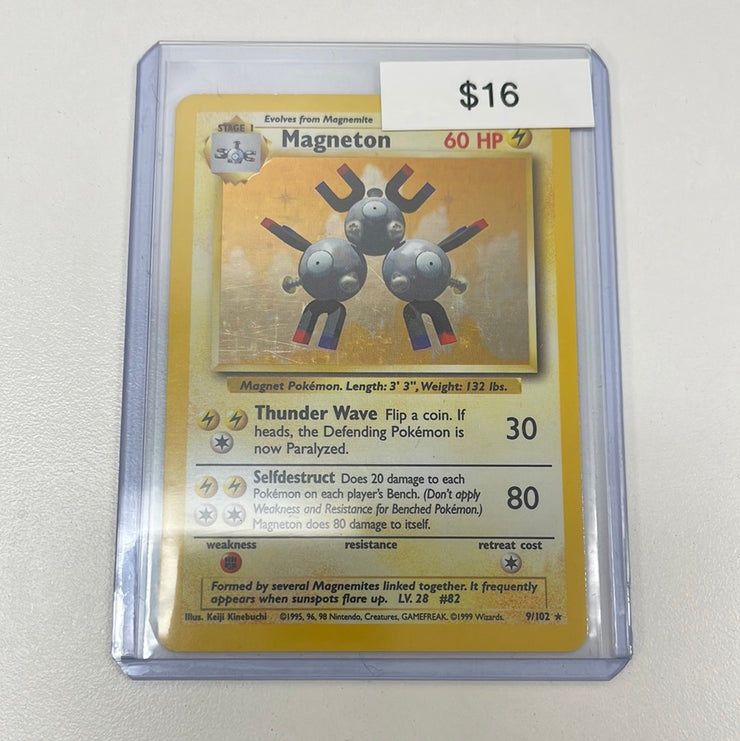 Pokémon Magneton Base Set Holo 9/102