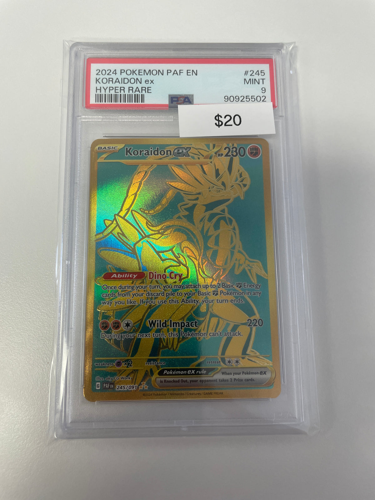 2024 Koraidon Hyper Rare #245/091 PSA 9