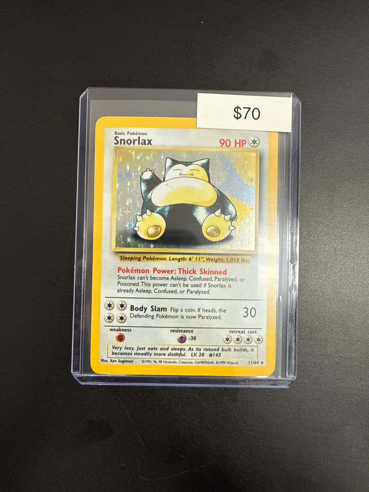 Pokémon Snorlax Base Set 11/64