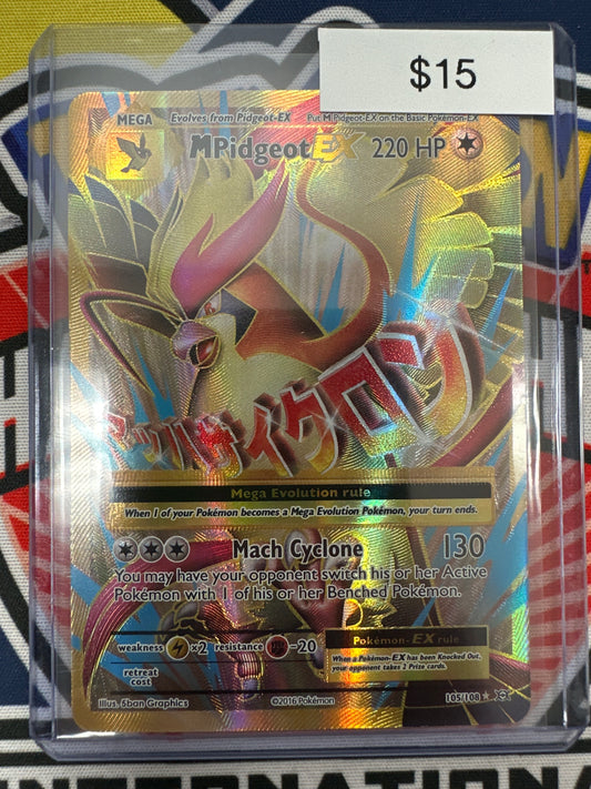 Pokemon XY Evolutions M Pidgeot EX 105/108