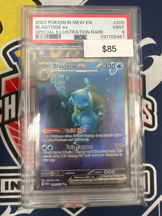 Pokemon 151 Blastoise Ex SIR 200/165 PSA 9