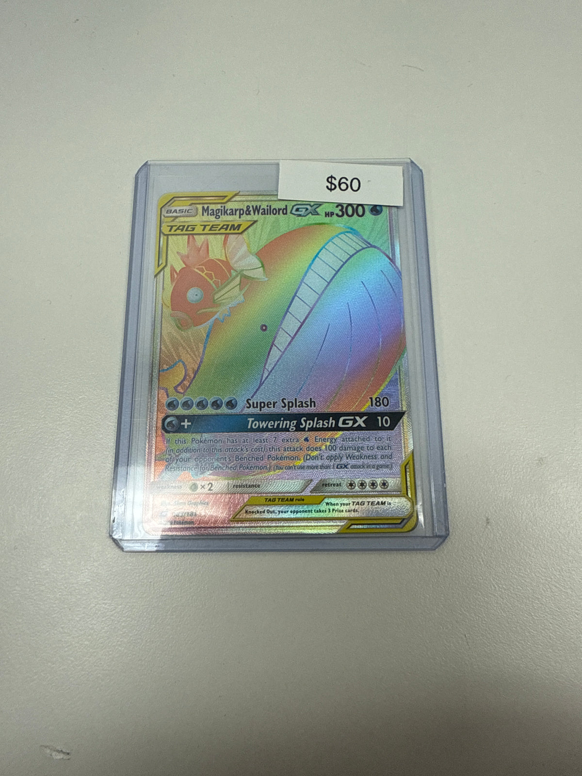Pokemon Magikarp & Wailord Gx #183/181