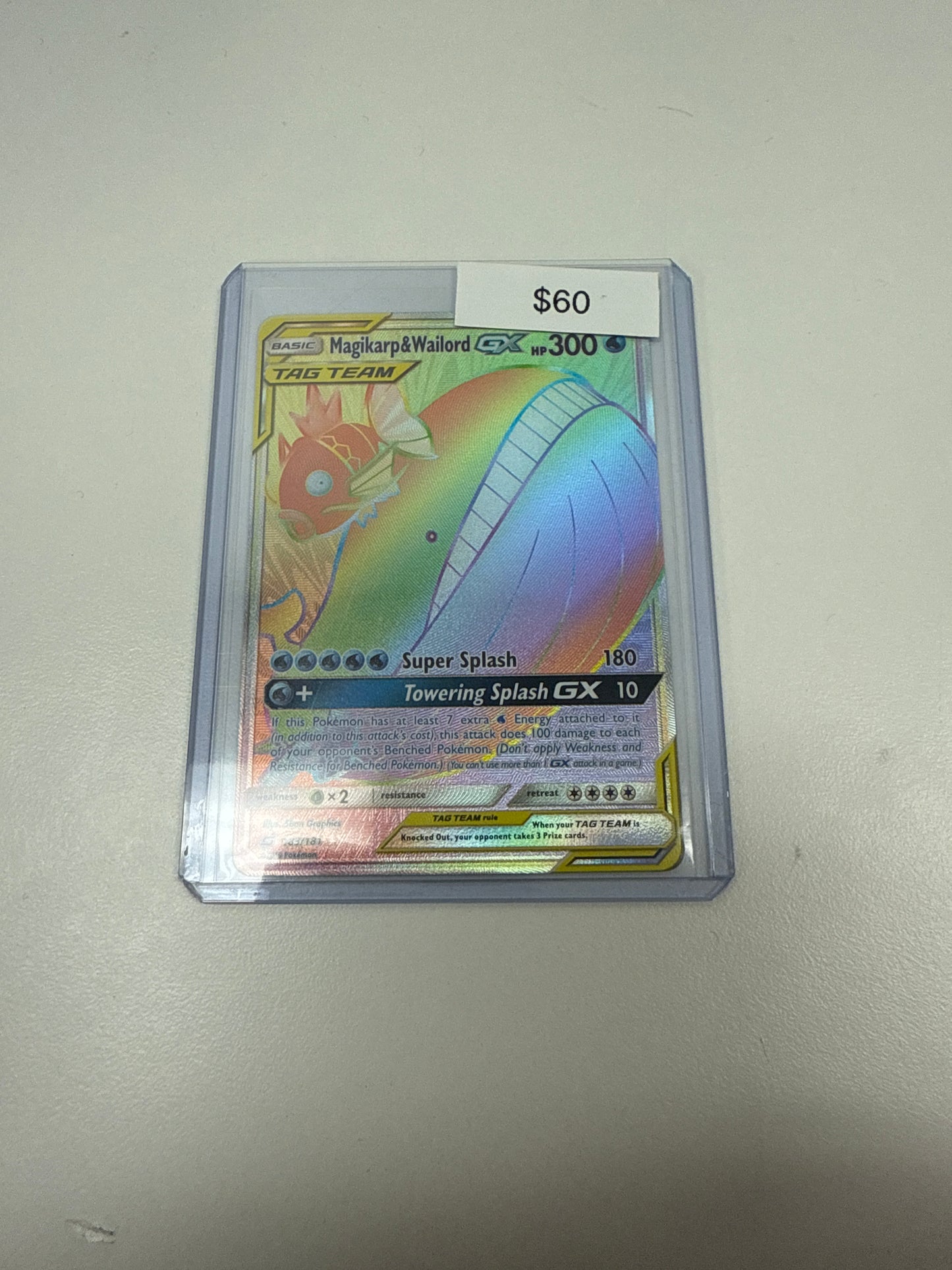 Pokemon Magikarp & Wailord Gx #183/181