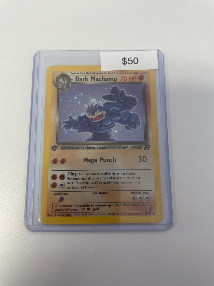 Pokémon Team Rocket Dark Machamp Holo 10/82