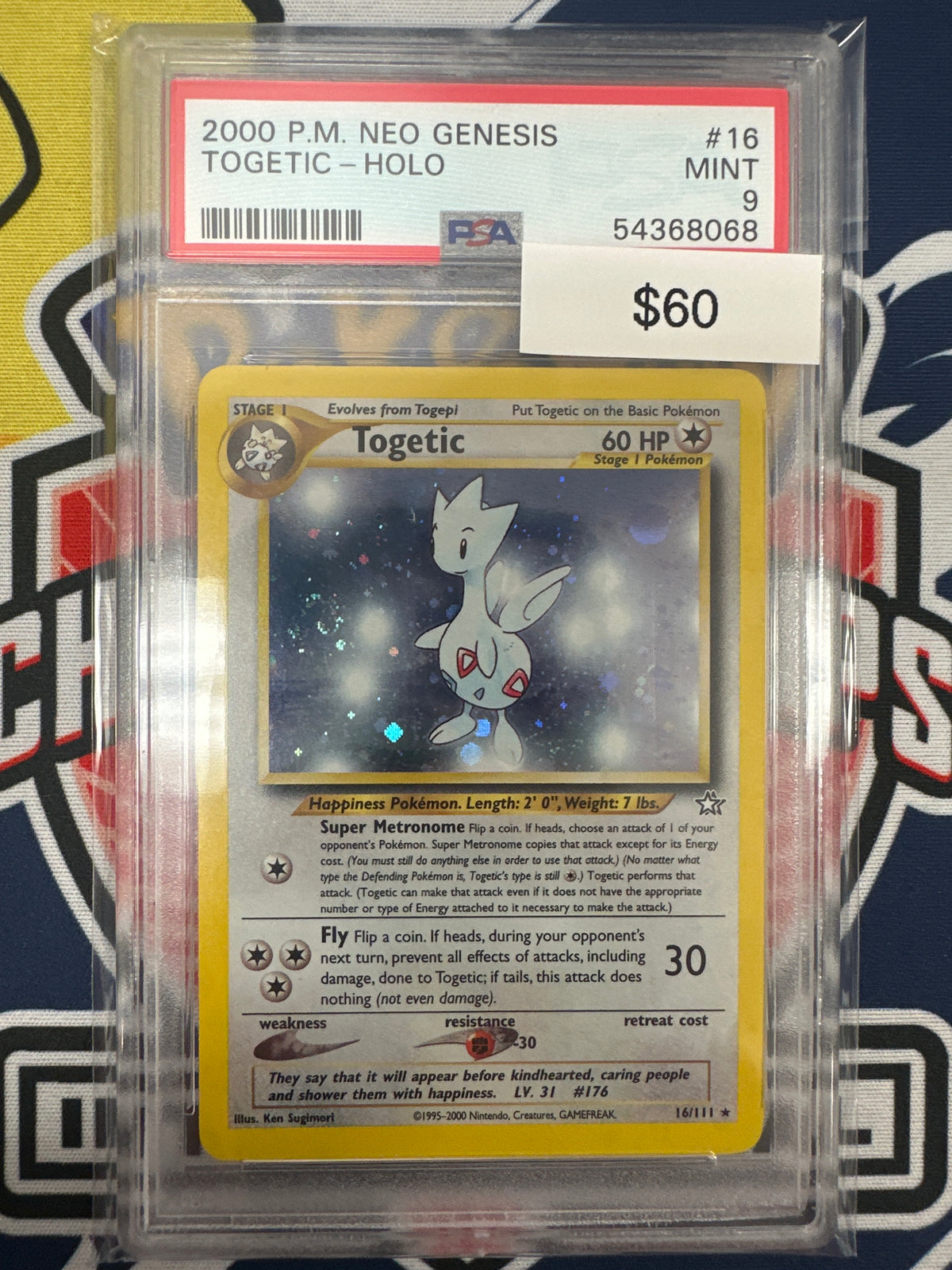 Pokemon Togetic 16/111 Holo PSA 9