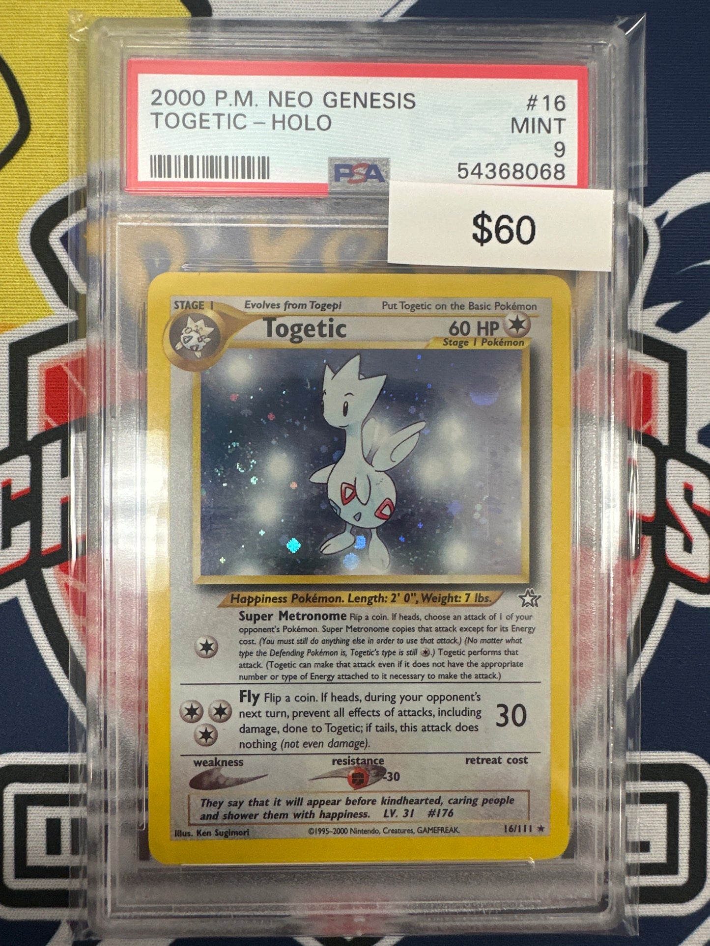 Pokemon Togetic 16/111 Holo PSA 9