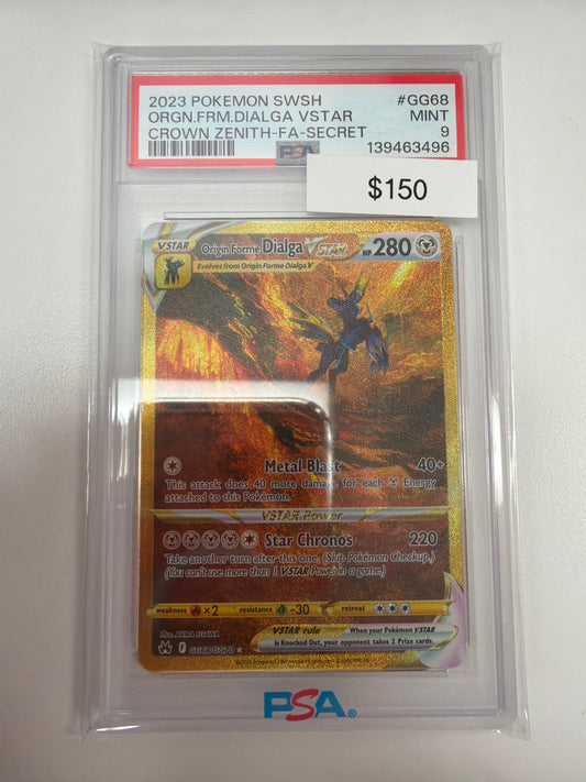 Pokemon Origin Forme Dialga Vstar GG68/GG70 PSA 9