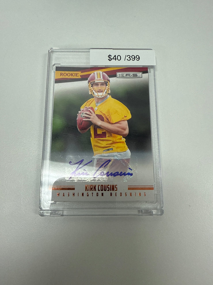 2012 Rookies & Stars Kirk Cousins Auto /399 