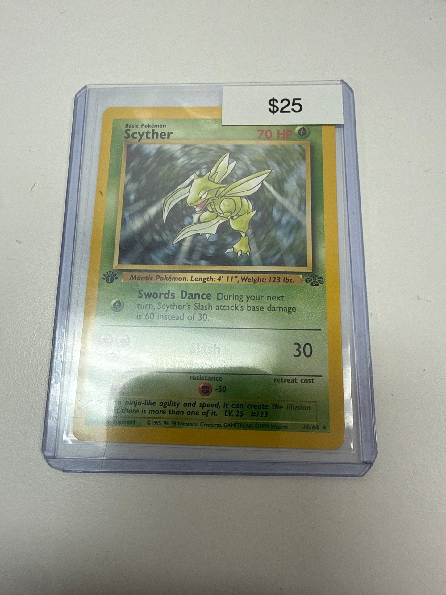 Pokemon Scyther 1st Ed Non-Holo #26/64
