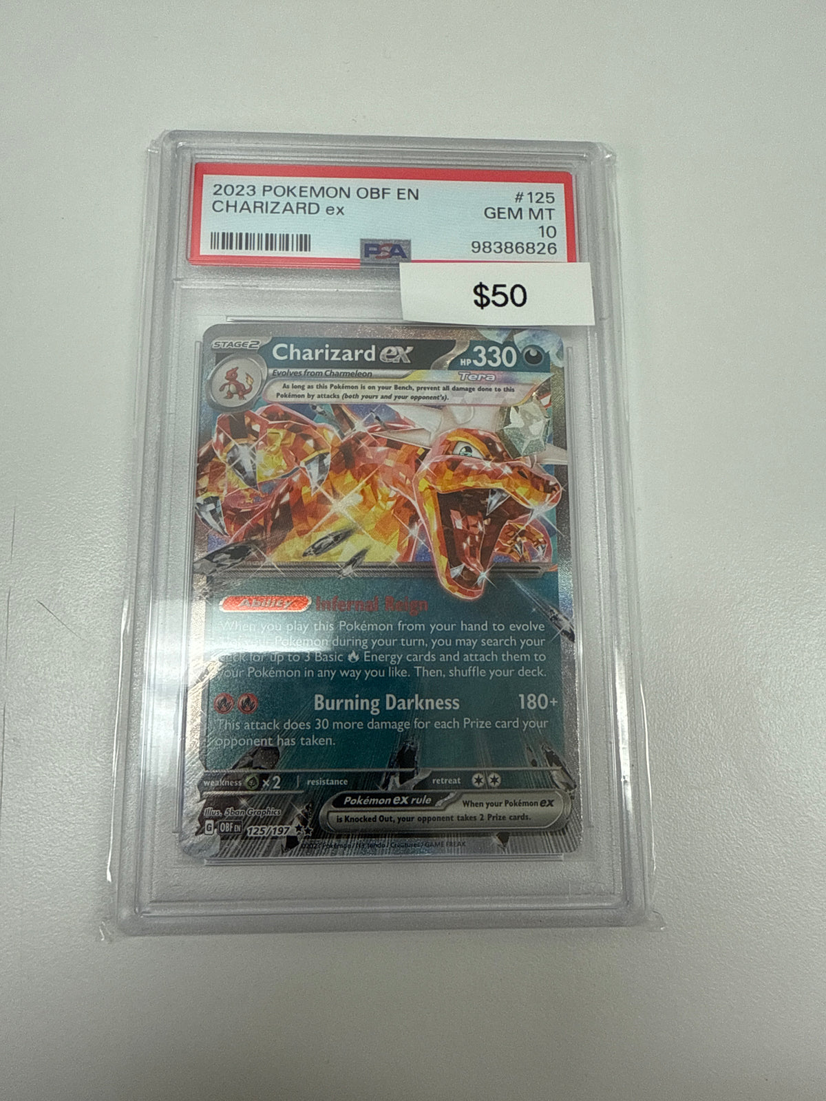 Pokemon Charizard Ex #125/197 PSA 10