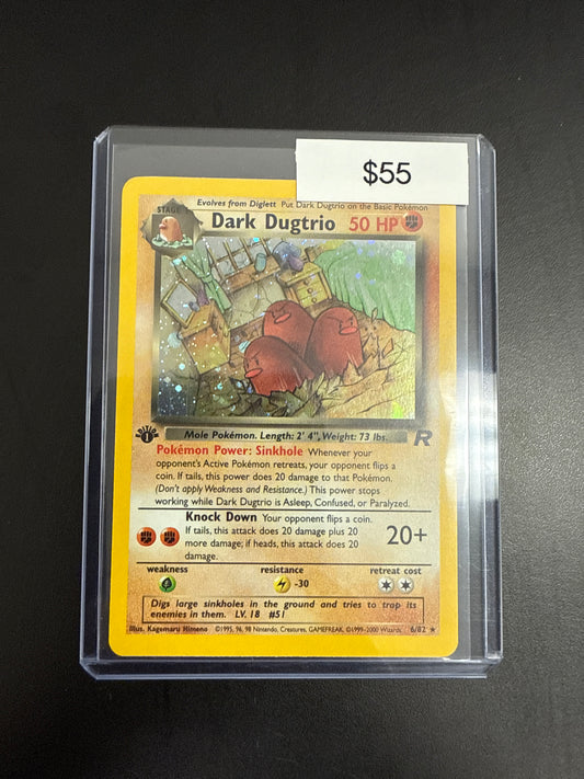 Pokémon Dark Dugtrio 6/82 1st Ed.