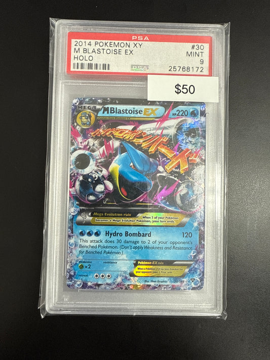 Pokémon M Blastoise EX 30 PSA 9