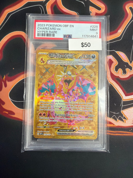 2023 Charizard Ex Hyper #228 PSA 9