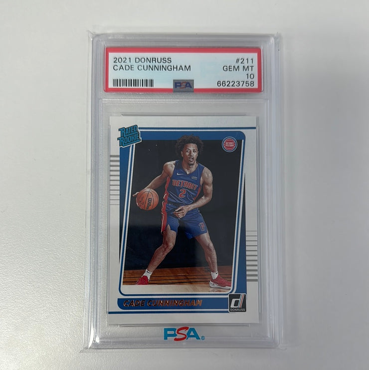 2021 Donruss Rated Rookie Cade Cunningham PSA 10