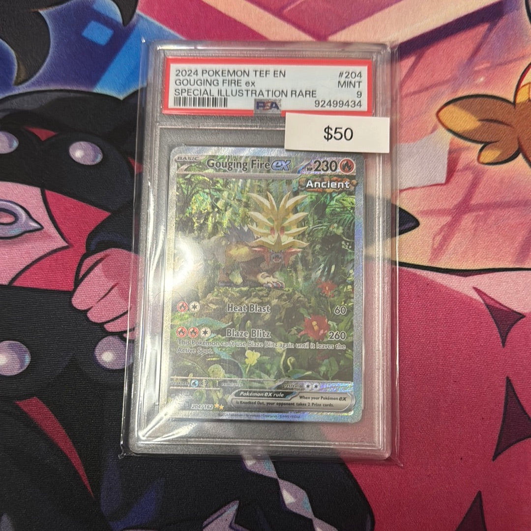Pokémon Gouging Fire Ex 204 PSA 9