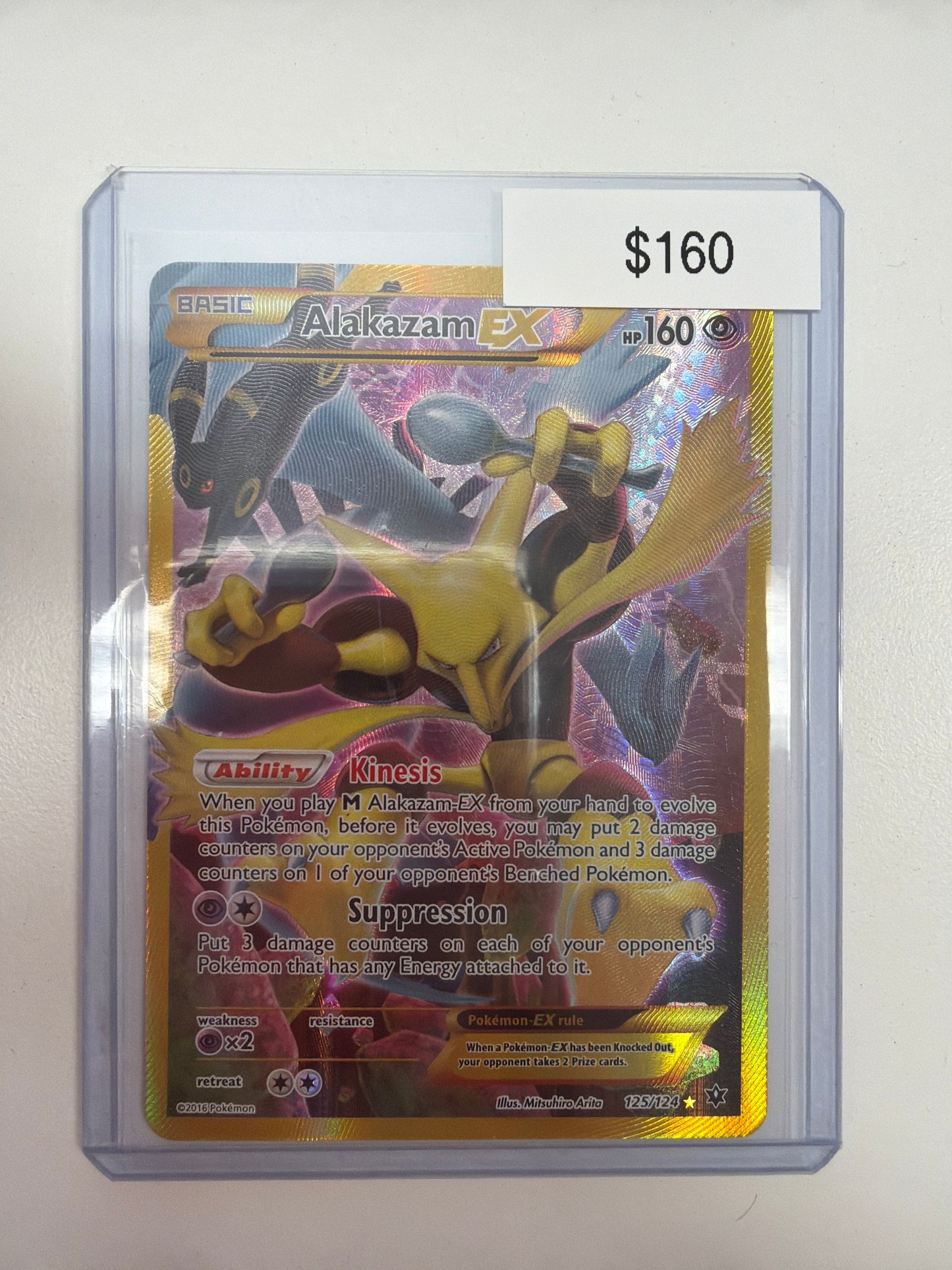 Pokemon Alakazam EX 125/124