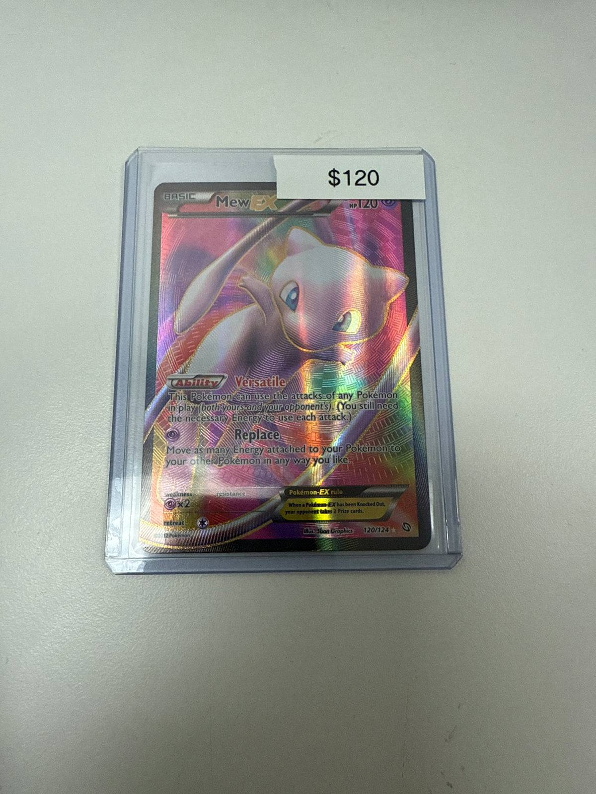Pokemon Dragon’s Exalted Mew EX Full Art 120/124