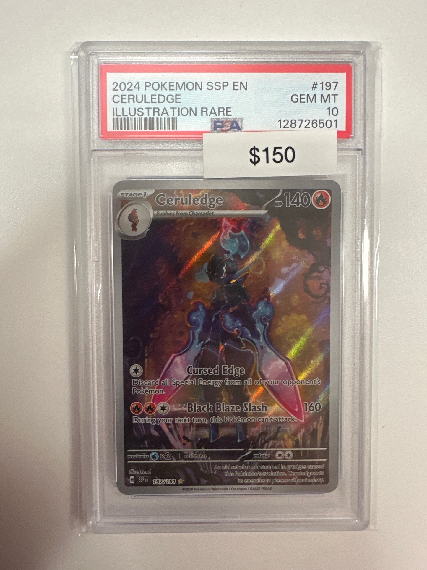 Pokemon Ceruledge 197/191 PSA 10