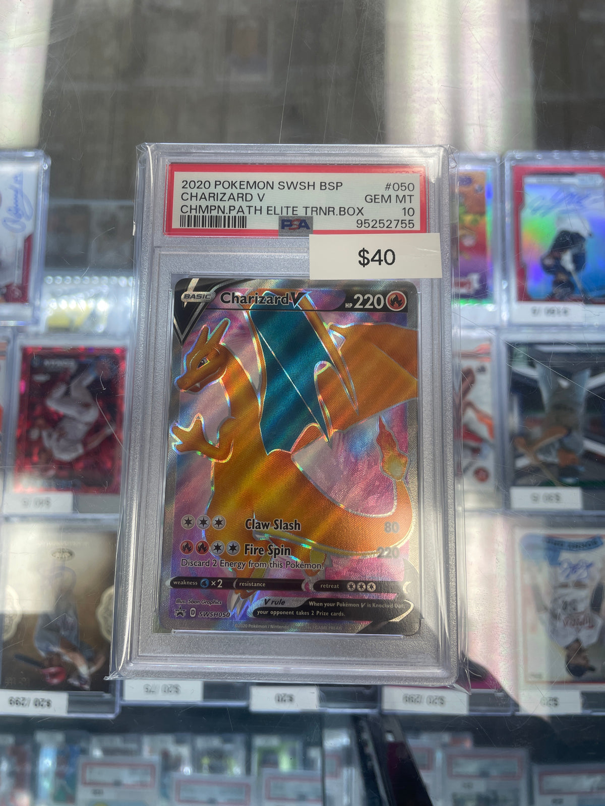 Pokemon Charizard V Champs Path Promo #swsh050 PSA 10