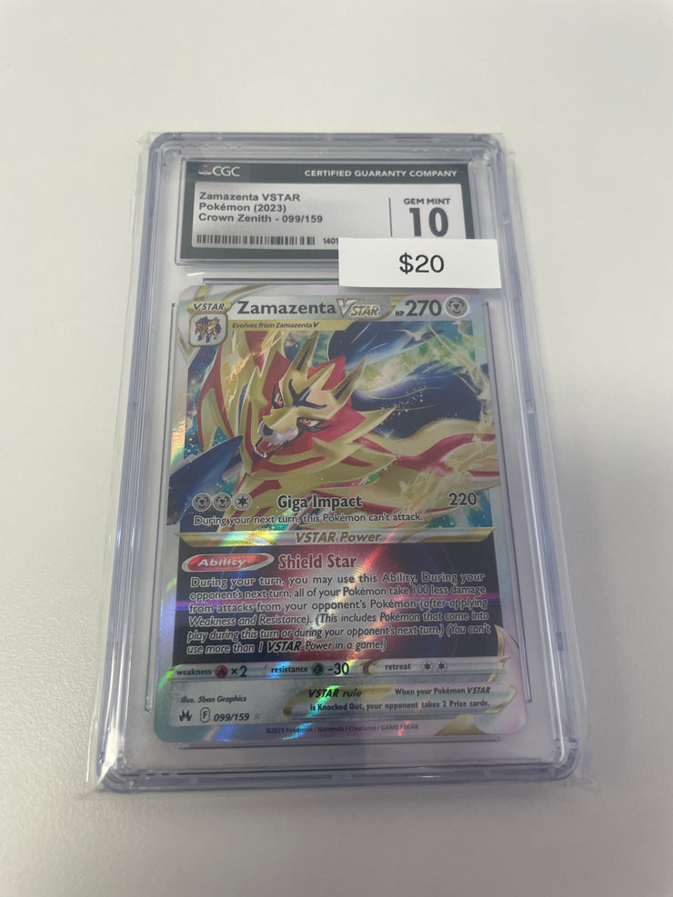 Pokemon Zamazenta VSTAR 099/159 CGC 10