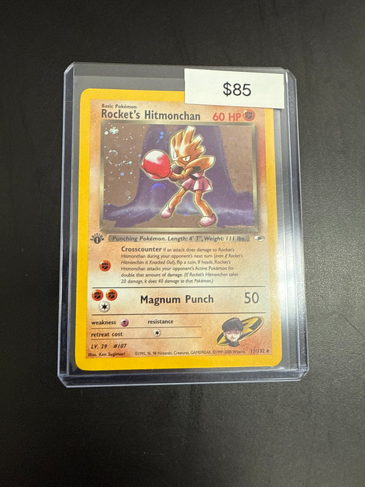 Pokémon Rockets Hitmonchan 1st Ed. 11/132