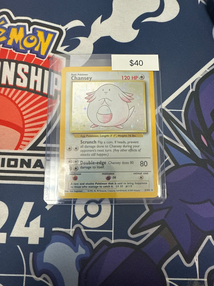 Pokémon Chansey Base Set Holo 3/102