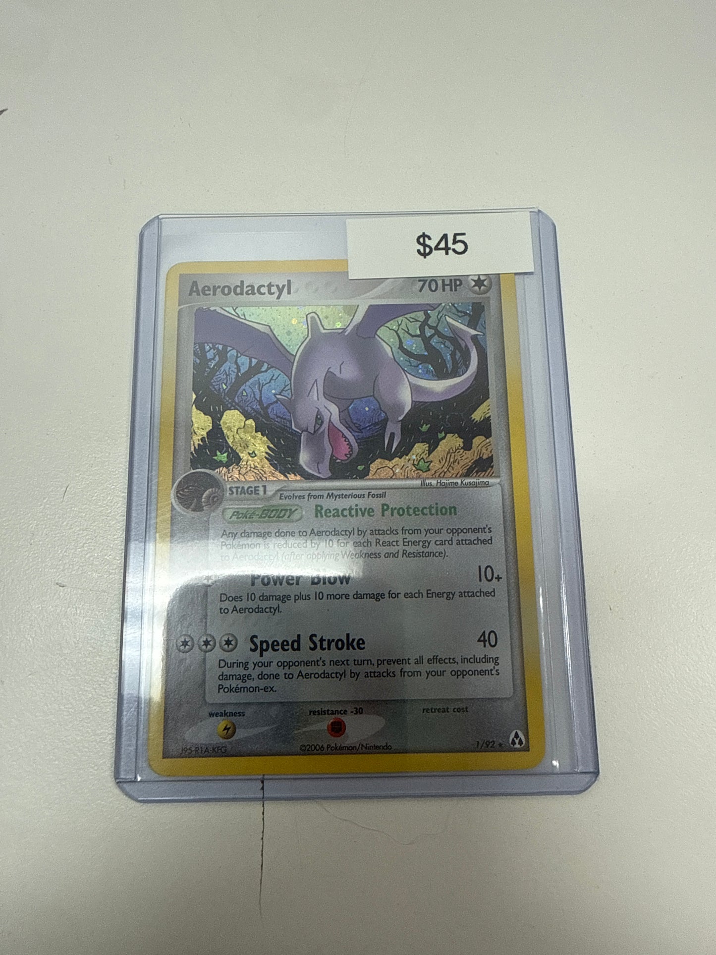 Pokemon Aerodactyl Holo #1/92