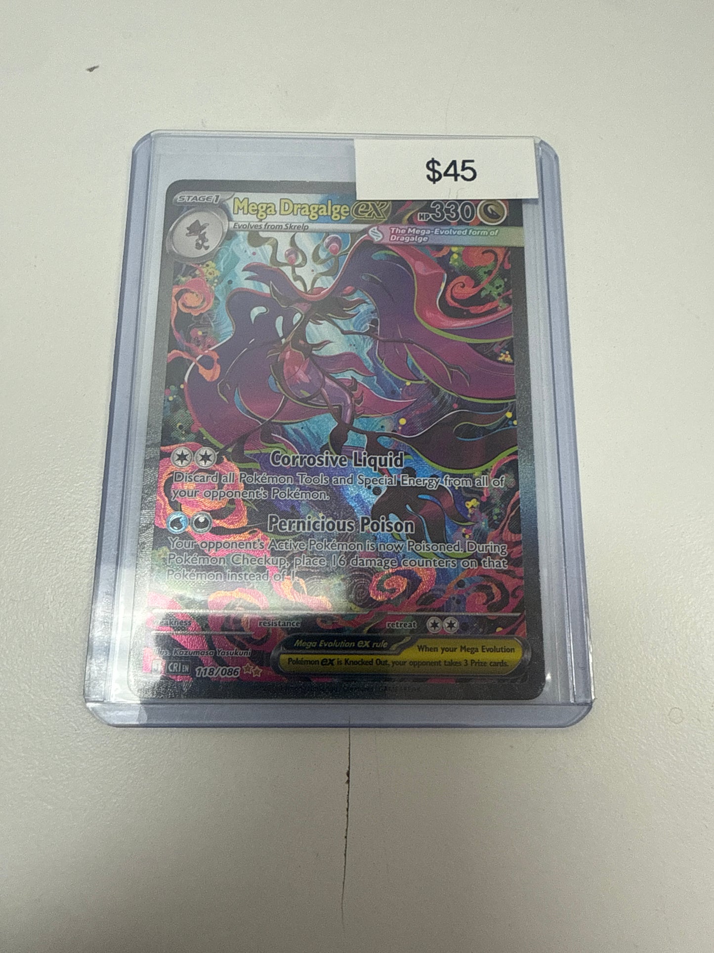 Pokemon Mega Dragalge Ex #118/086