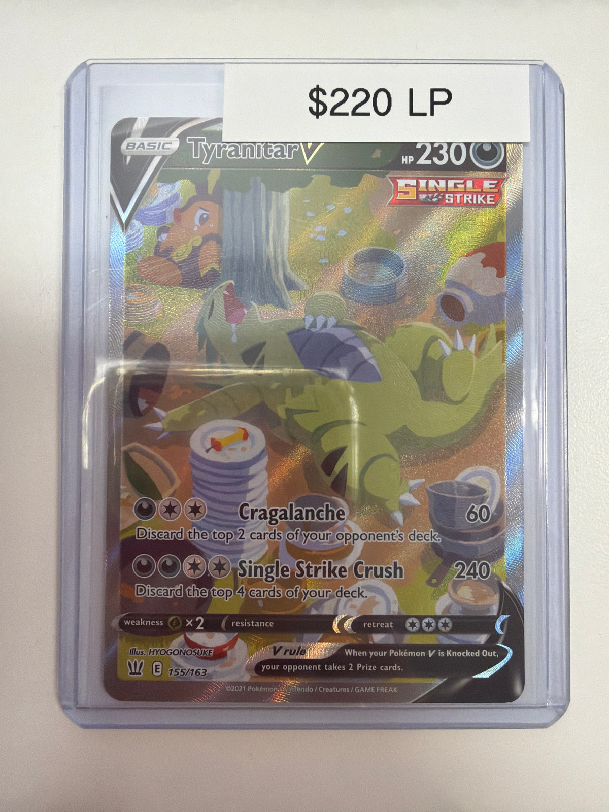 Pokemon Tyranitar V 155/163