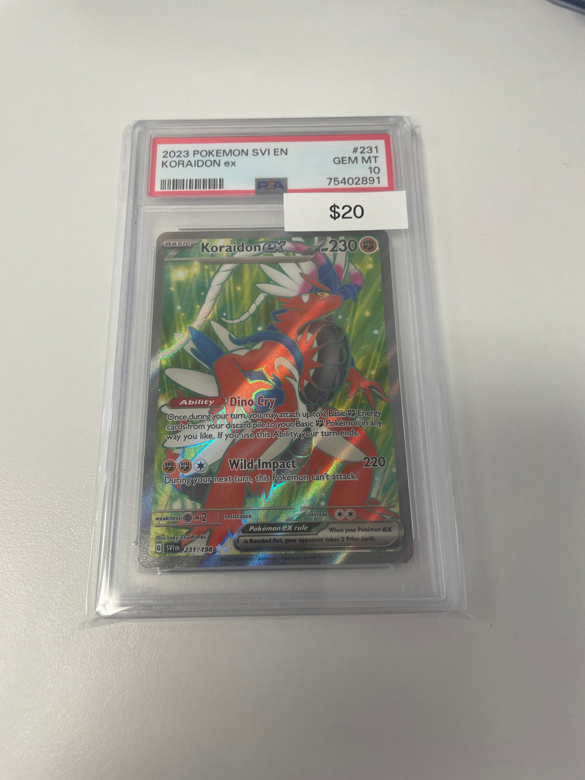 Pokemon Koraidon Ex #231/198 PSA 10