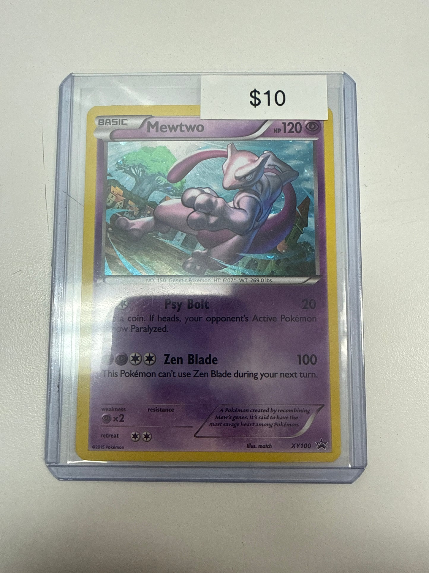 Pokemon Mewtwo Holo LP #xy100
