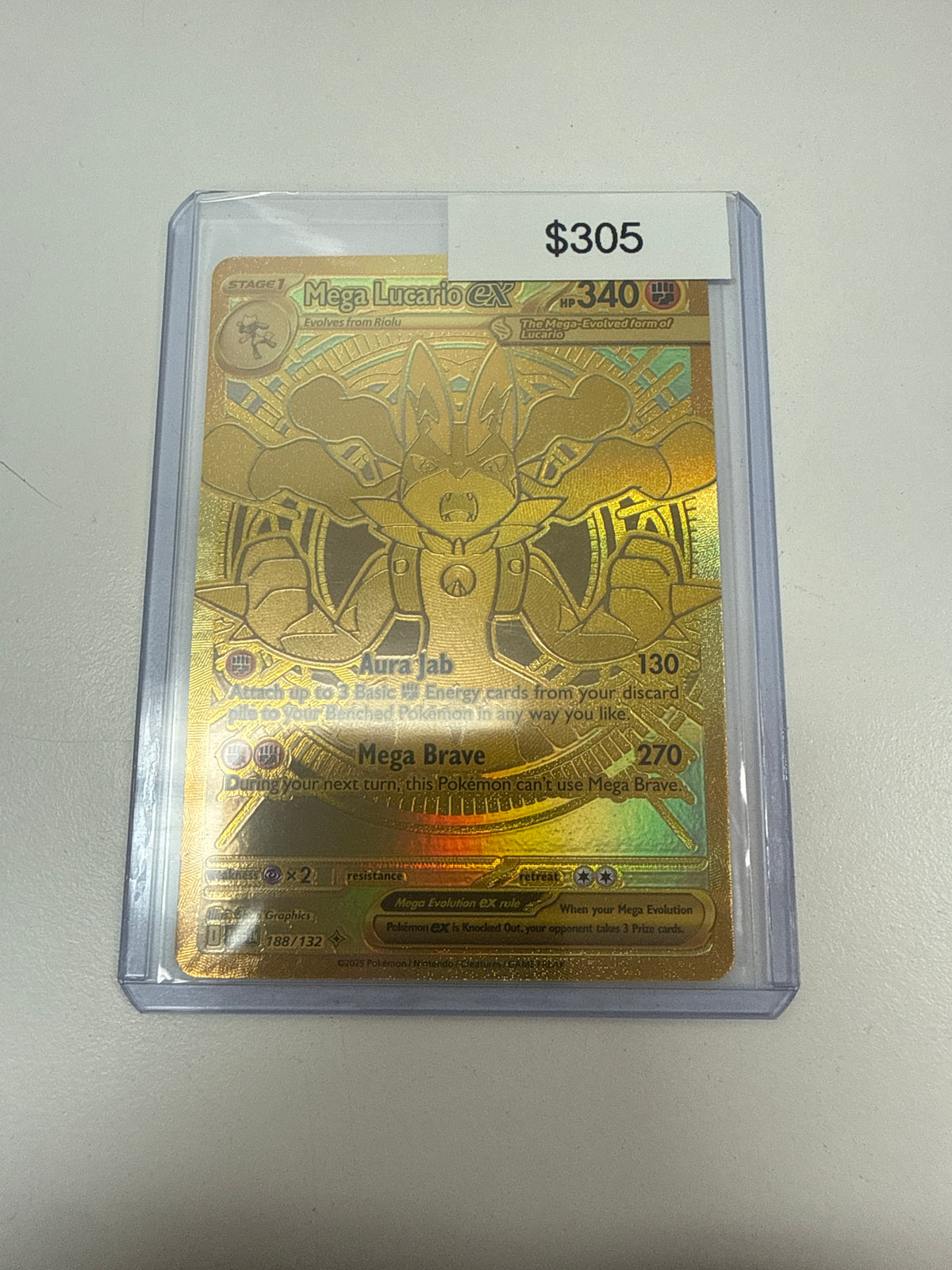 Pokemon Mega Lucario Ex #188/132