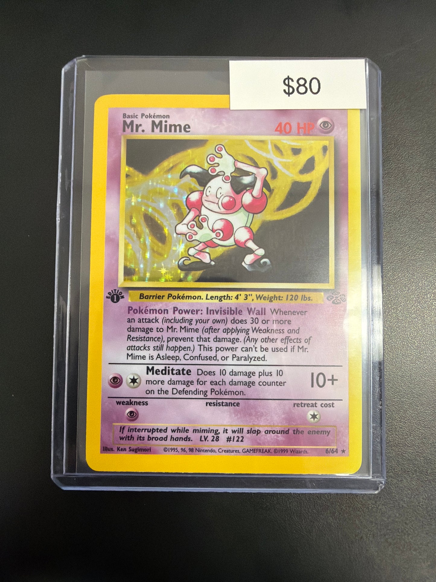 Pokemon Jungle Mr. Mime 1st Ed. #6/64